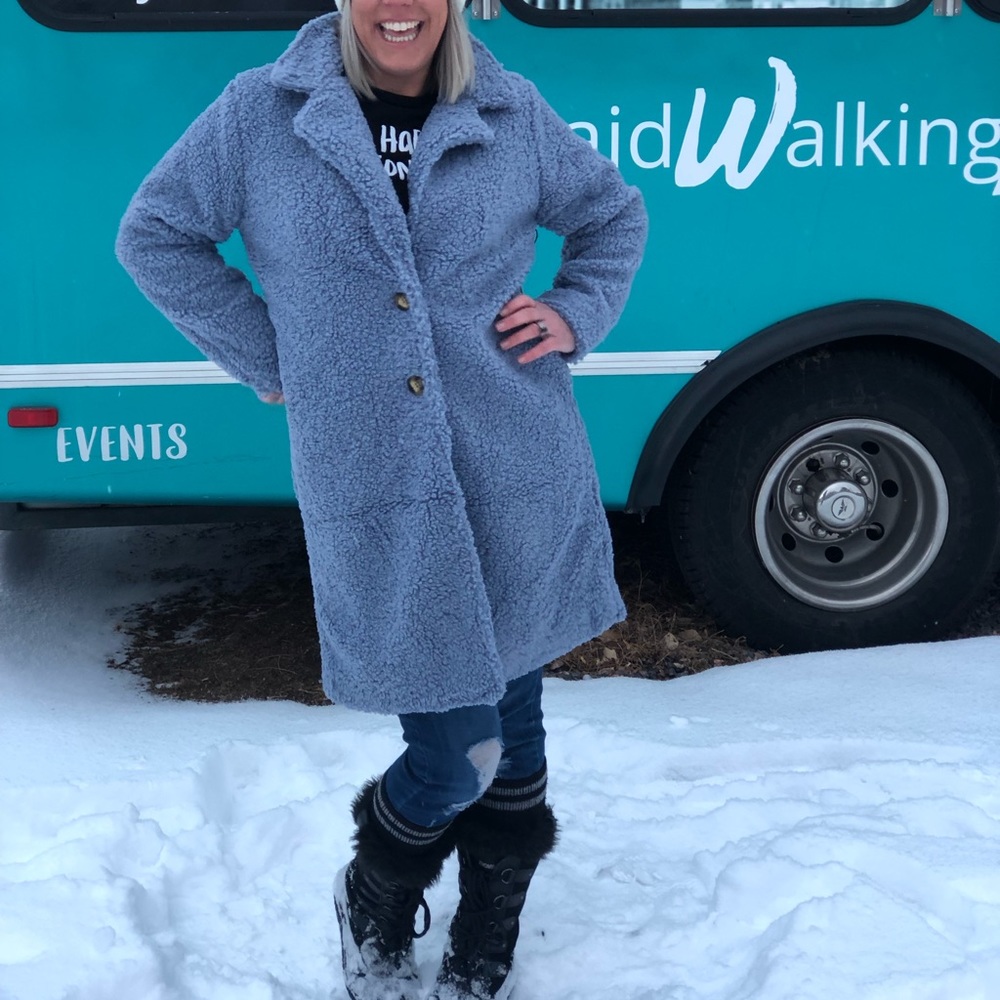 Trendsetter Long Blue Coat